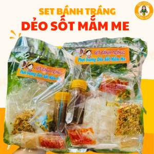 Set Bánh Tráng Dẻo Sốt Mắm Me