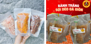 bánh tráng ăn vặt theo combo hoặc gói