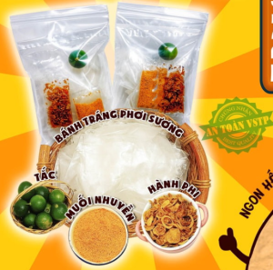 bánh tráng muối phơi sương