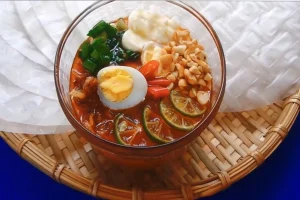 bánh tráng trộn sốt tắc Thòm Thèm